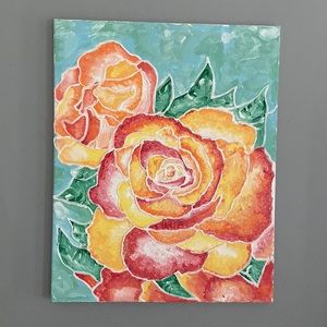 3D rose painting
